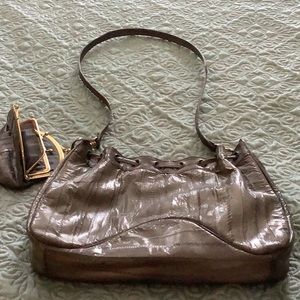 Vintage Gray eelskin purse and coin purse